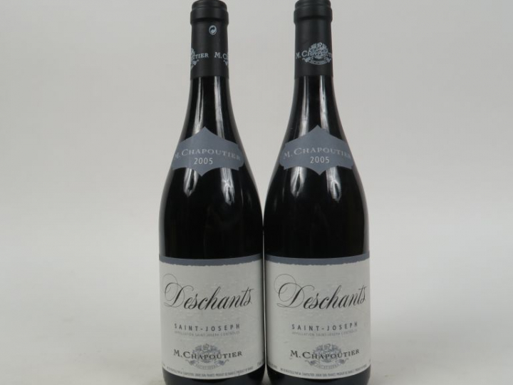 2 BOUTEILLES SAINT JOSEPH 'DESCHANTS' M.CHAPOUTIER - 2005