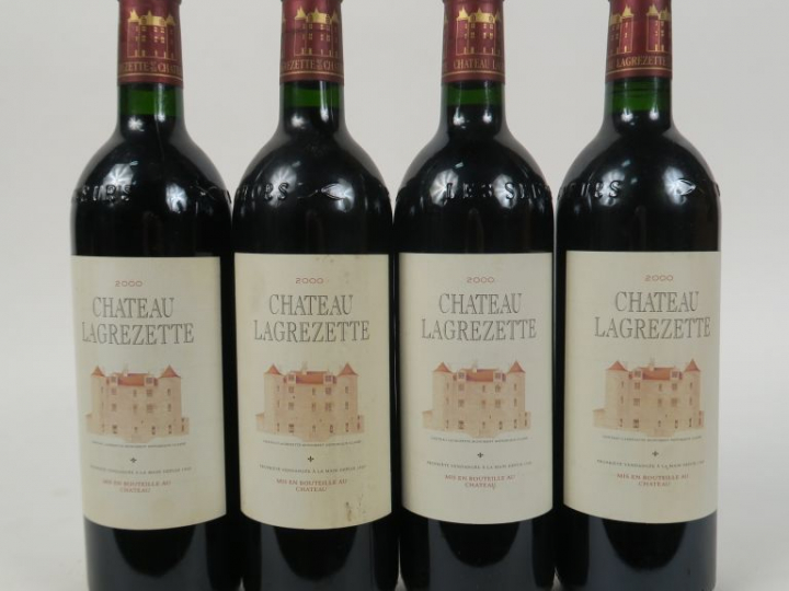 4 BOUTEILLES CHÂTEAU LAGREZETTE - 2000