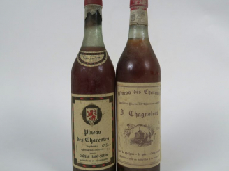 Vente aux enchères 2 BOUTEILLES : 1 PINEAU DES CHARENTES CHÂTEAU SAINT-SORLIN -1 PINEAU D