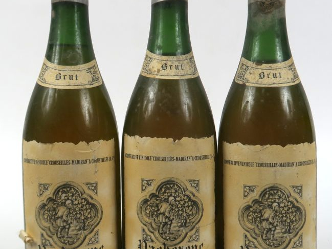 3 VIEILLES BOUTEILLES PACHERENC DU VIC BILH CROUSEILLES MADIRAN - 3 CM