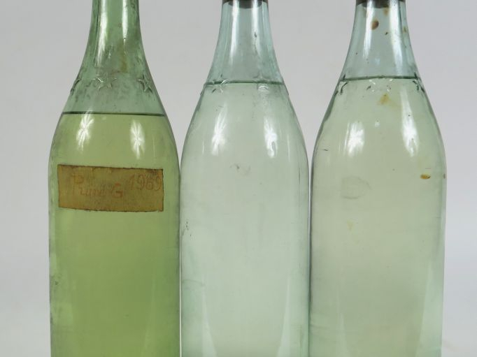 3 BOUTEILLES EAU DE VIE PRUNE - 1969 - 2 PRESUMEES - MISE PARTICULIERE