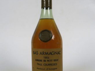 Vente aux enchères 1 BOUTEILLE BAS ARMAGNAC PAUL COURREGES 'VIEILLE RESERVE' - 1964 - COF