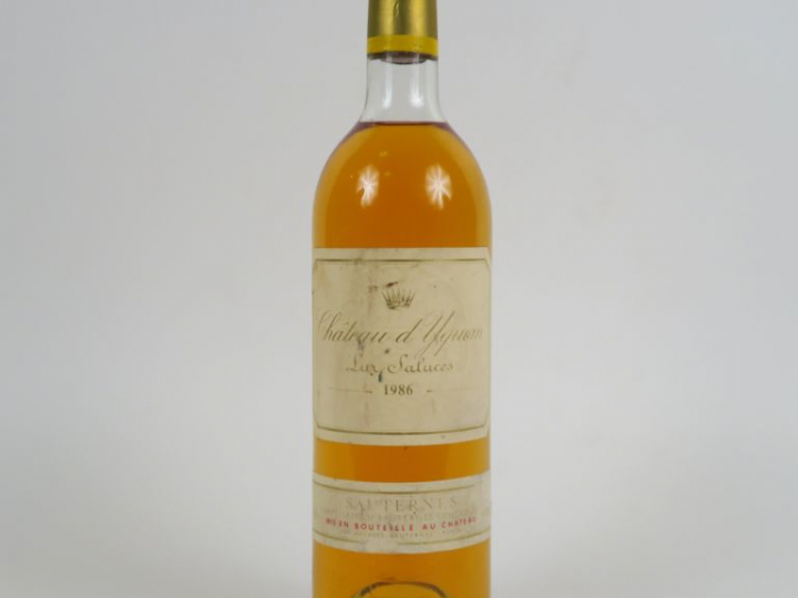 1 BOUTEILLE CHÂTEAU D'YQUEM 1er CCS SAUTERNES - 1986 - LB/ETLA