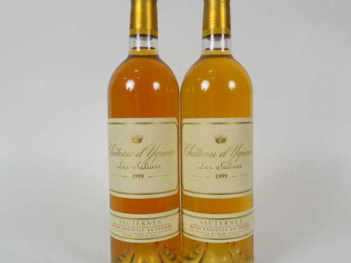 2 BOUTEILLES CHÂTEAU D'YQUEM 1er CCS SAUTERNES - 1999