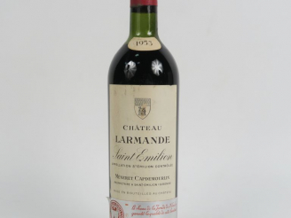 Vente aux enchères 1 BOUTEILLE CHÂTEAU LARMANDE GCC ST EMILION - 1953 - HEP