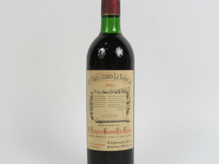 1 BOUTEILLE CHÂTEAU BALESTARD LA TONNELLE GCC ST EMILION - 1970 - BG