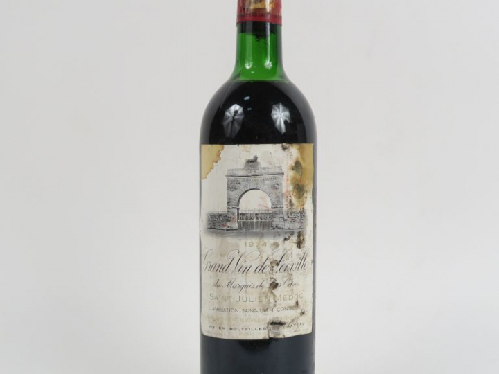1 BOUTEILLE CHÂTEAU LEOVILLE LAS CASES GCC ST JULIEN - 1974 - LB-HEP/E