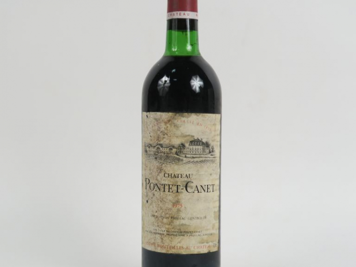 1 BOUTEILLE CHÂTEAU PONTET CANET GCC PAUILLAC - 1975 - BG/EA