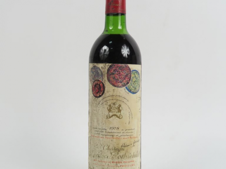 1 BOUTEILLE CHÂTEAU MOUTON ROTHSCHILD 1er GCC PAUILLAC - 1978 - LB-HEP