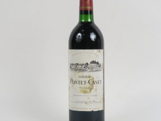 Vente aux enchères 1 BOUTEILLE CHÂTEAU PONTET CANET GCC PAUILLAC - 1981 - BG/ET
