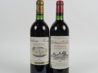 Vente aux enchères 2 BOUTEILLES DE 1983 : 1 CHÂTEAU KIRWAN GCC MARGAUX ETLS - 1 CHÂTEAU D