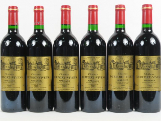 Vente aux enchères 6 BOUTEILLES CHÂTEAU DURFORT VIVENS GCC MARGAUX - 1989