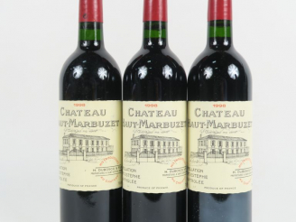 Vente aux enchères 3 BOUTEILLES CHÂTEAU HAUT MARBUZET ST ESTEPHE - 1998