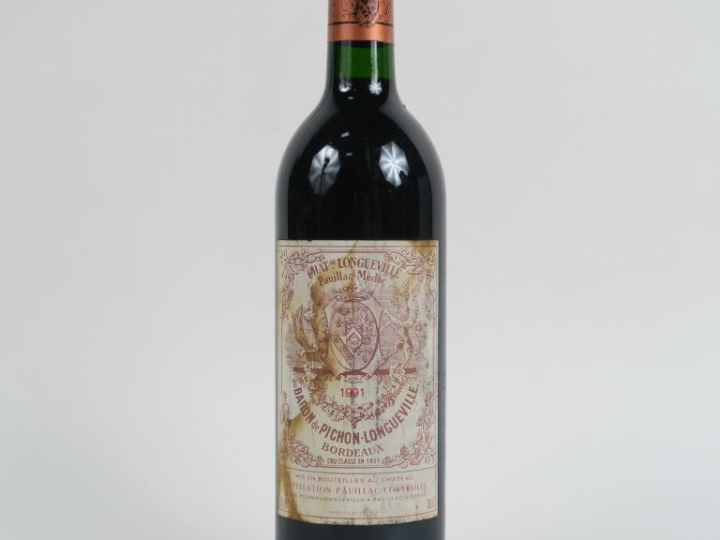 1 BOUTEILLE BARON PICHON DE LONGUEVILLE GCC PAUILLAC - 1991 - ET