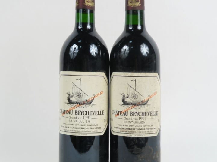 2 BOUTEILLES CHÂTEAU BEYCHEVELLE GCC ST JULIEN - 1991