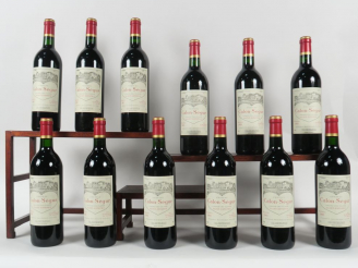 Vente aux enchères 12 BOUTEILLES CHÂTEAU CALON SEGUR GCC SAINT ESTEPHE - 1993 - CBO