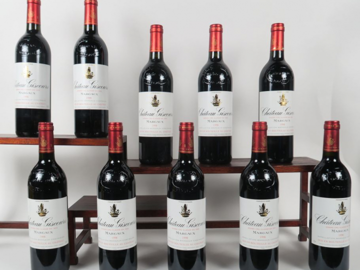 10 BOUTEILLES CHÂTEAU GISCOURS GCC MARGAUX - 1998 - CBO