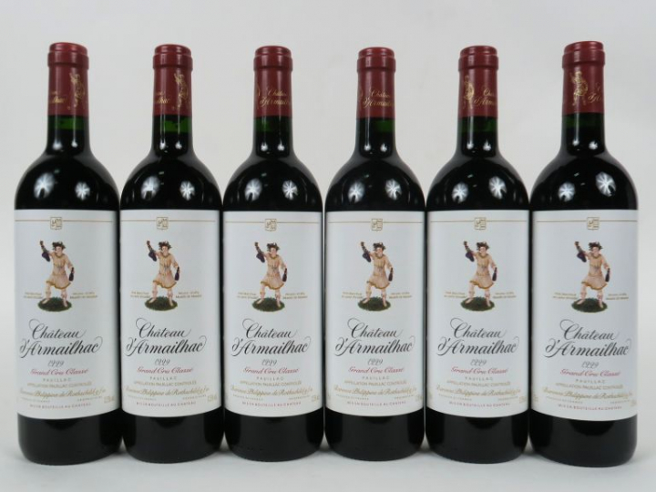 6 BOUTEILLES CHÂTEAU D'ARMAILHAC GCC PAUILLAC - 1999 - CBO