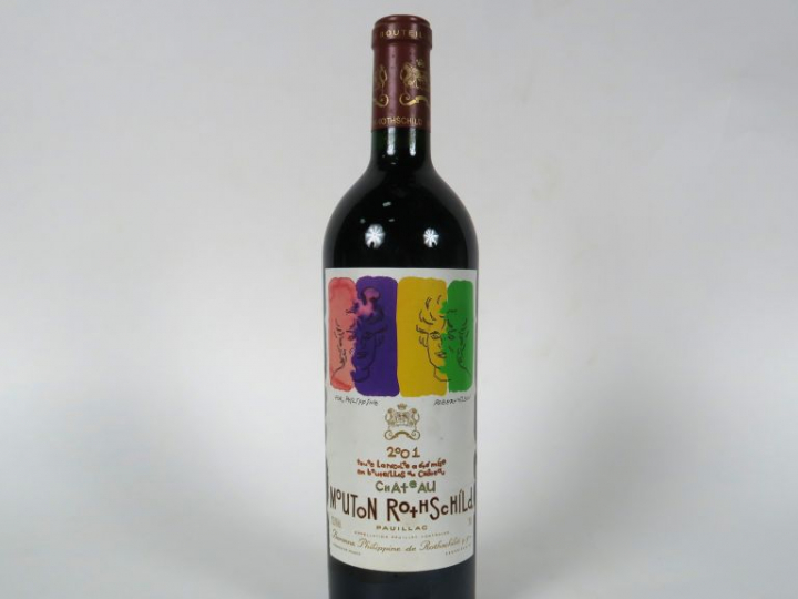 1 BOUTEILLE CHÂTEAU MOUTON ROTHSCHILD 1er GCC PAUILLAC - 2001 - ETLA