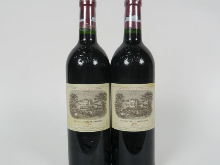 2 BOUTEILLES CHÂTEAU LAFITE ROTHSCHILD 1er GCC PAUILLAC - 2001