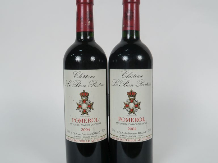 2 BOUTEILLES CHÂTEAU LE BON PASTEUR POMEROL - 2004 - ETLT