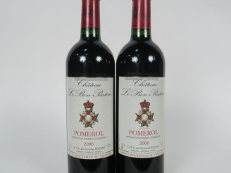 Vente aux enchères 2 BOUTEILLES CHÂTEAU LE BON PASTEUR POMEROL - 2006
