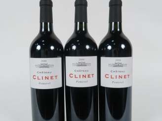 Vente aux enchères 3 BOUTEILLES CHÂTEAU CLINET POMEROL - 2006