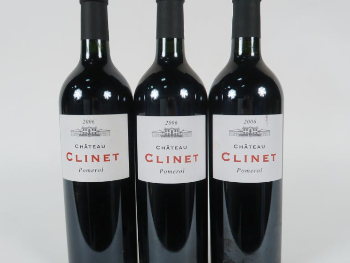 3 BOUTEILLES CHÂTEAU CLINET POMEROL - 2006 - 1 ETLT