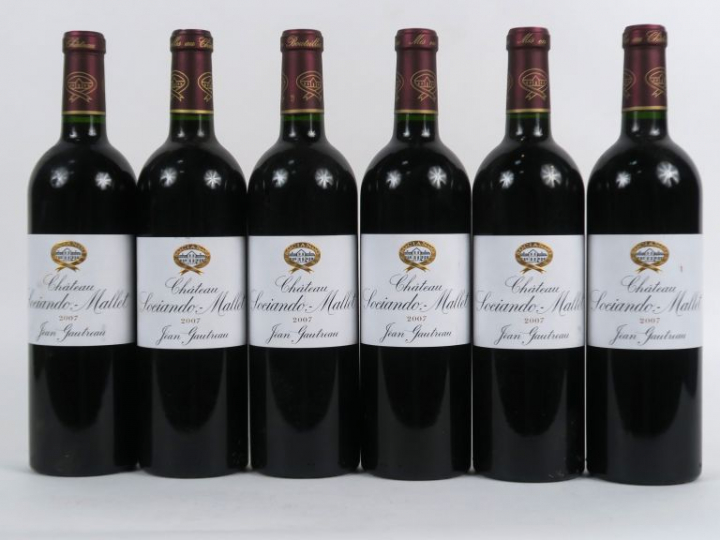 6 BOUTEILLES CHÂTEAU SOCIANDO MALLET HAUT MEDOC - 2007