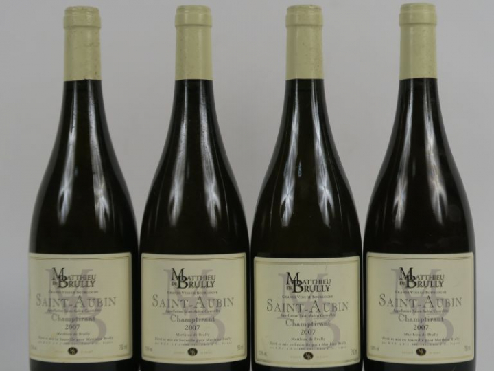 4 BOUTEILLES SAINT AUBIN 'CHAMPTIRANT' MATTHIEU DE BRULLY - 2007