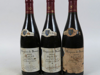 Vente aux enchères 3 BOUTEILLES HOSPICES DE BEAUNE 1Eer CRU 'CUVEE ROUSSEAU DESLANDES' - 