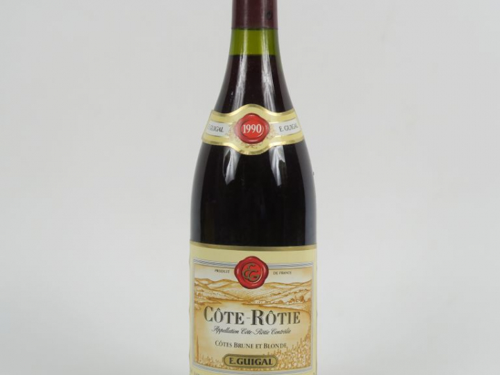 1 BOUTEILLE CÔTE ROTIE 'CÔTES BRUNE ET BLONDE' E. GUIGAL - 1990