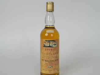 Vente aux enchères 1 BOUTEILLE ST MAGDALENE (70cl/40°) 'Spirit of Scotland' Distillation 