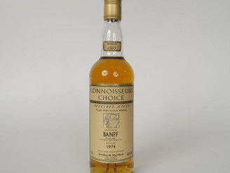 Vente aux enchères 1 BOUTEILLE BANFF (70cl/40°) 'Connoisseurs Choice' Distillation : 1974