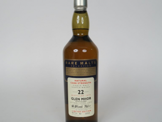 Vente aux enchères 1 BOUTEILLE GLEN MHOR (70cl/61°) 'Rare Malts Selection' Distillation :