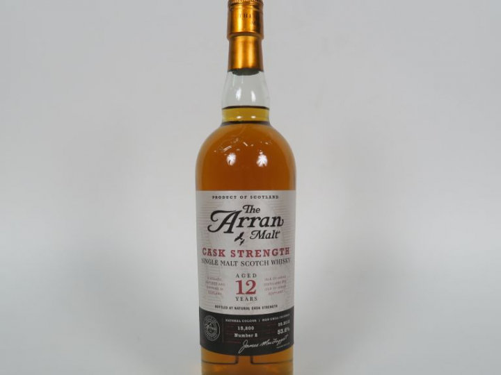1 BOUTEILLE ARRAN (70cl/53,6°) 'Batch 2' Embouteillage : 09/2012 - 9 a