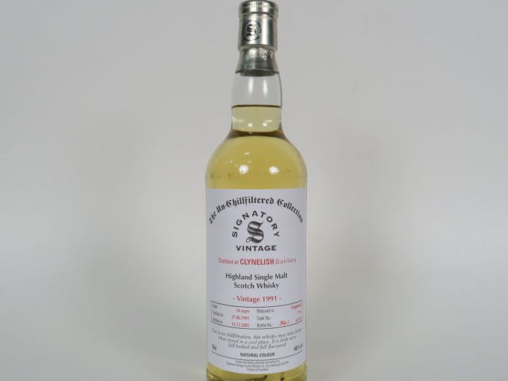 1 BOUTEILLE GLYNELISH (70cl/46°) ' The Un-Chillfiltered / 393 bouteill