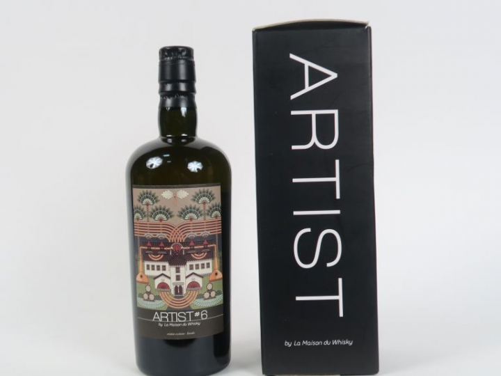 1 BOUTEILLE ARTIST#6 PLUS DE 10 ANS DISTILLE EN 2001 59,2° - COFFRET