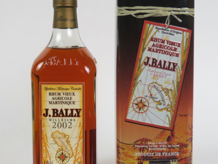 1 BOUTEILLE RHUM J. BALLY 43° - 2002 - COFFRET