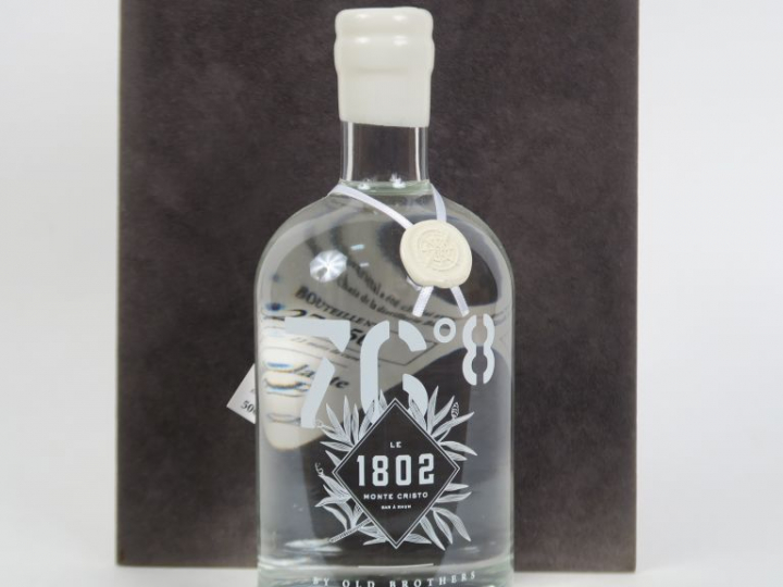 1 BOUTEILLE RHUM BIELLE LE 1802 MONTE CRISTO NUMEROTE 027/250 76,8° by