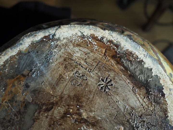 Gisèle BUTHOD-GARÇON.  Grand vase en grés raku émaillé et craquelé bei