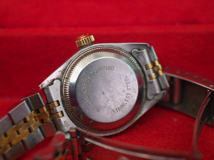 ROLEX,  Oyster Perpetual Date Just. Ref. 69173 No. E705919 Montre brac