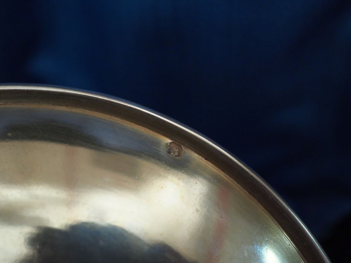 Tasse, sous-tasse et sa cuillère Napoléon III en argent, poinçon Miner