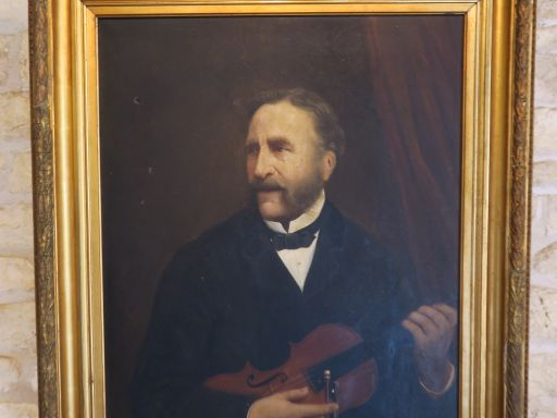 Ecole française XIXème. "portrait de musicien". Huile sur toile. Dim. 