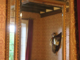 Vente aux enchères Miroir à parecloses XIXème à décor de frise de perles et de feuilles d