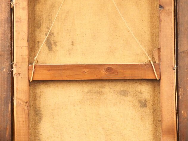 Charles COUSIN.  "Canal à Venise". Huile sur toile, signée en bas à dr