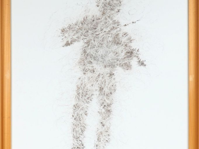 DI SAMBUY. "le violoniste".  Huile sur toile, signée en bas à droite D