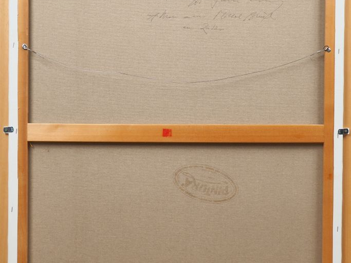 DI SAMBUY. "le violoniste".  Huile sur toile, signée en bas à droite D