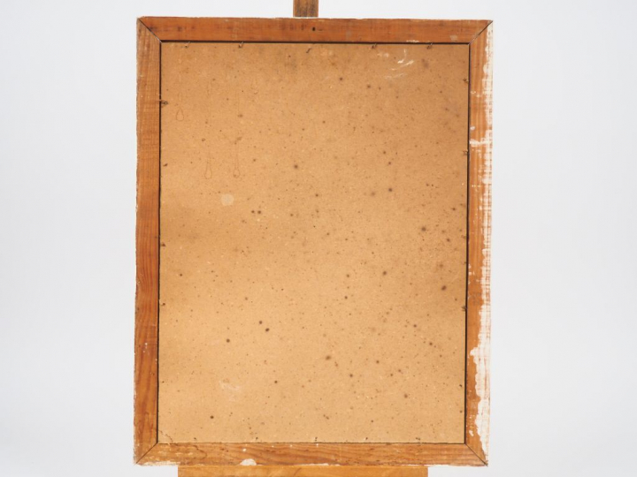 E. FERRIER.  "Nue de dos". Pastel, signé en bas à droite et daté 1939 