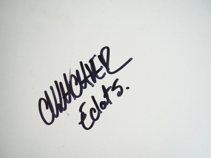 GLACHNER. "Eclats" Tryptique. Dim. de chaque panneau :  60 x 45 cm